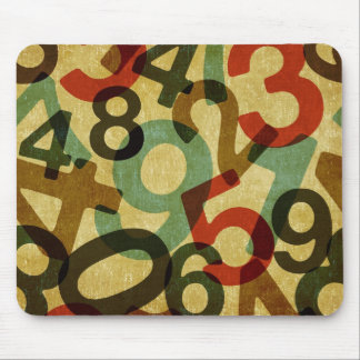 o vintage numera o mousepad da textura