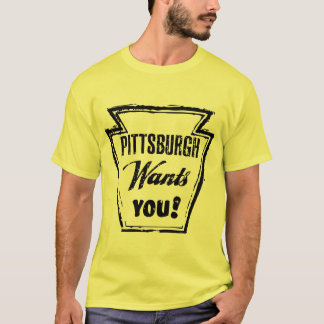 O vintage Pittsburgh retro quê-lo camisa do punk