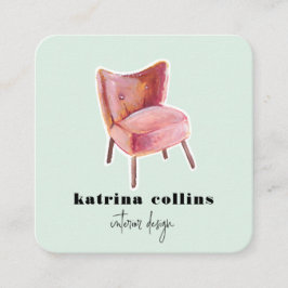 O vintage preside cartões do design de interiores