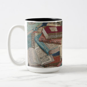 O vintage registra a caneca dos amantes de livro