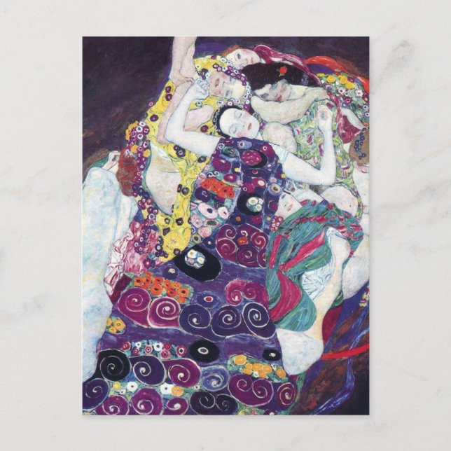 O Virgem por Gustav Klimt Cartão Postal (Frente)