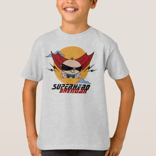 O vôo do super-herói caçoa o t-shirt leve