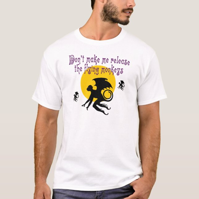 O vôo Monkeys o t-shirt (Frente)
