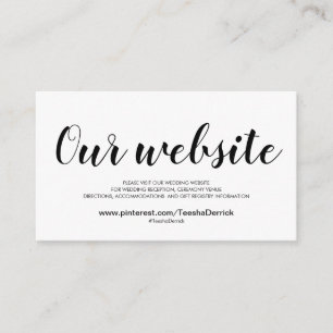 O Web site elegante do casamento detalha o cartão