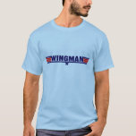 O Wingman Top Gun inspirou a camisa<br><div class="desc">Os azuis marinhos e o vermelho "wingman" Top Gun inspiraram o design. Disponível em uma variedade de estilos e cores.</div>