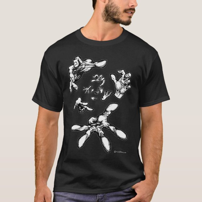 O zombi de flutuação entrega o t-shirt surreal (Frente)