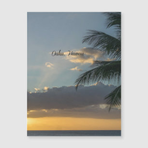 Oahu, pôr do sol no Havaí