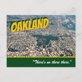 Oakland: "Não há lá." Cartão postal de caneca de c