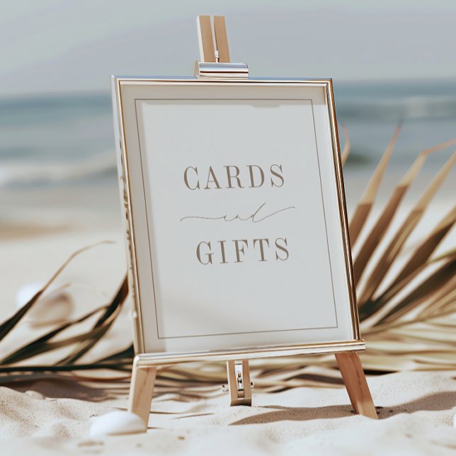 OASIS Neutral Taupe Cards and Gifts Poster (Criador carregado)