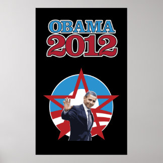 Obama 2012 Poster preto