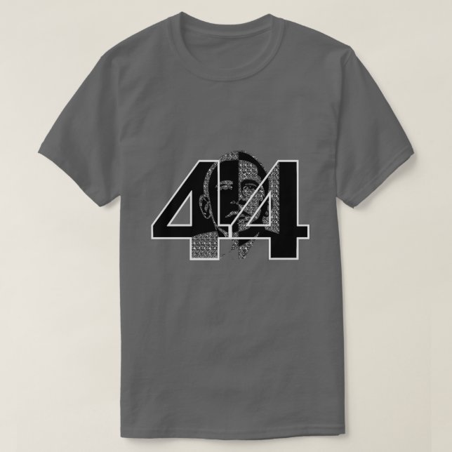Obama 44 Presidente T-Shirt (Frente do Design)