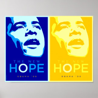 Obama - A Nova Esperança Azul e Poster Dourado