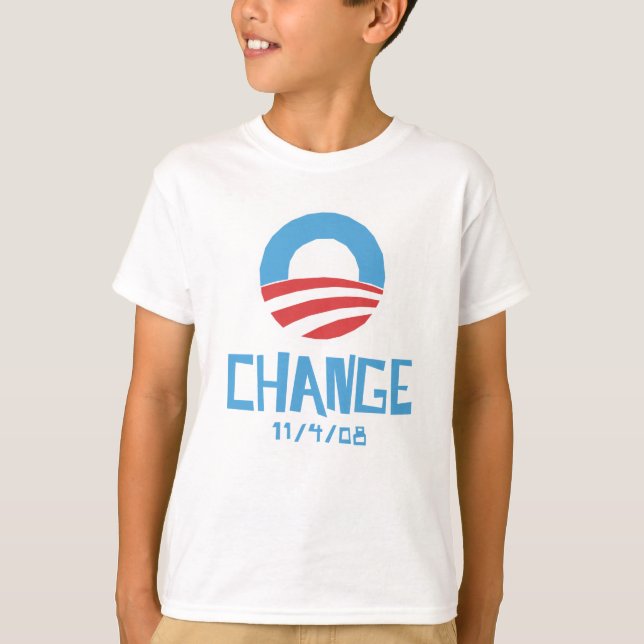 Obama Change Light Child's T-shirt (Frente)