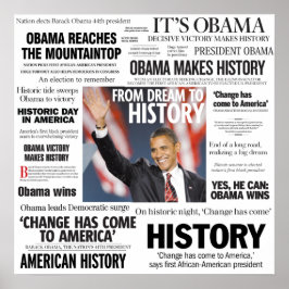 Obama: Do Sonho à Poster da Manchete da História