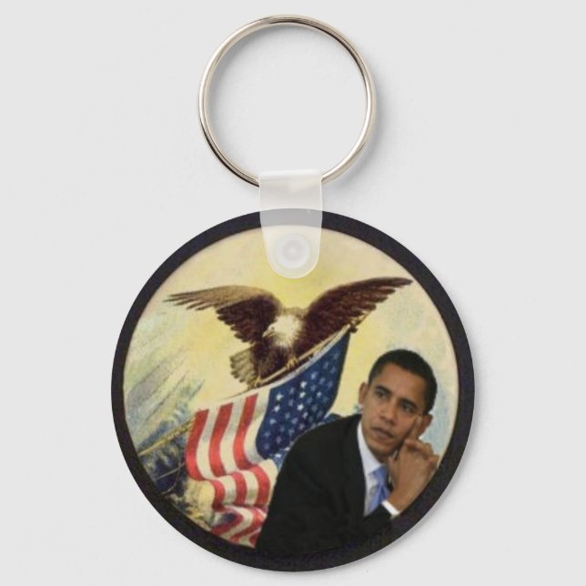 Obama Eagle Flag Chaveiro (Frente)