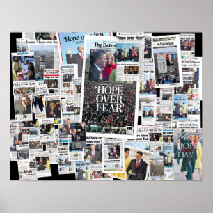 Obama: Esperança sobre o poster do medo