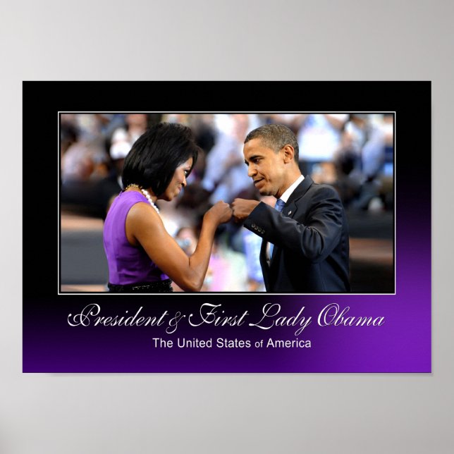 Obama Fist Bump Poster (Frente)