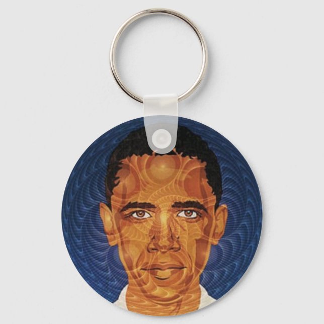 Obama Fractal Chaveiro (Frente)