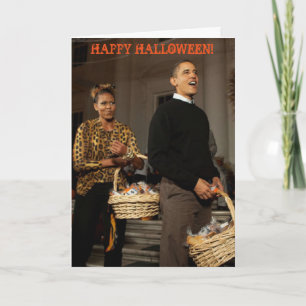 Obama Happy Halloween - Cartão Saudável