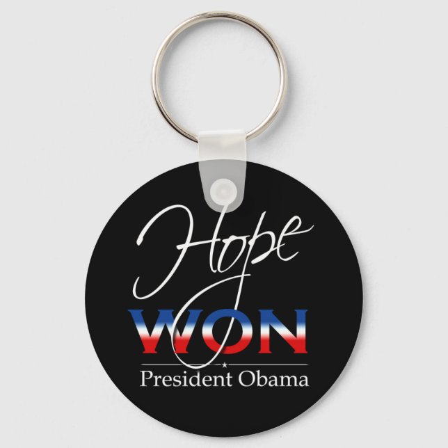 Obama HOPE WON - Chaveiro (Frente)