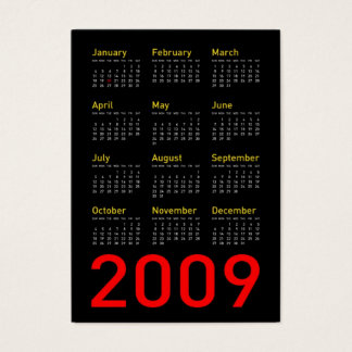 Obama Memabilia - Calendário de Bolso 2009