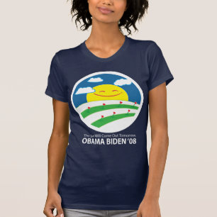 Obama, o sol virá para fora t-shirt