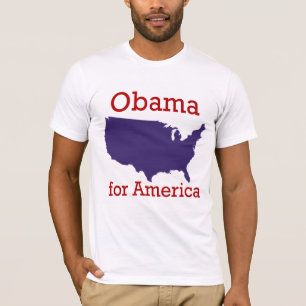 Obama para o t-shirt de América