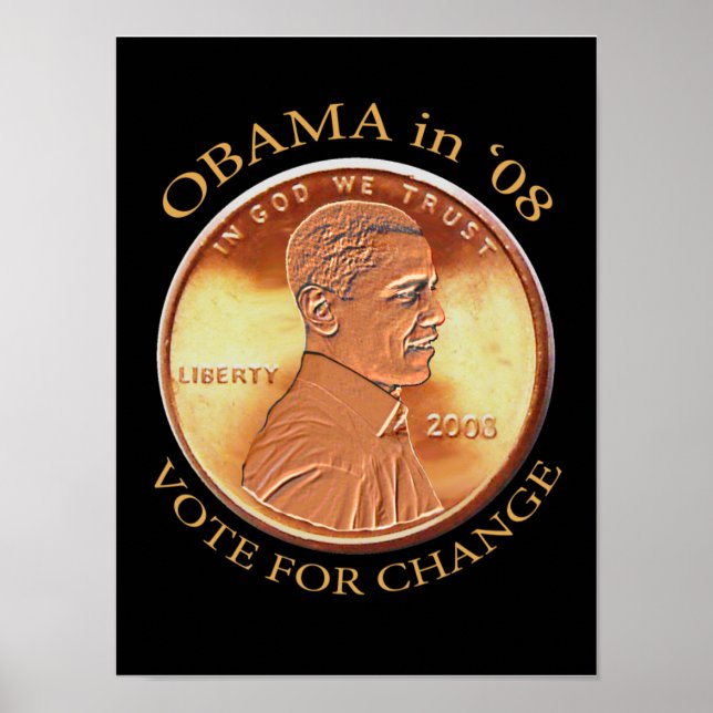 Obama Penny Poster (Frente)