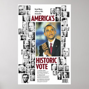 Obama: Poster de Voto Histórico da América