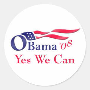 Obama sim nós podemos etiqueta