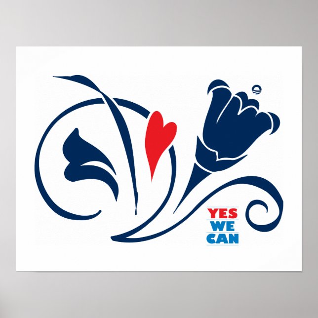 Obama - Sim Podemos, Amar Blossomas Poster (Frente)