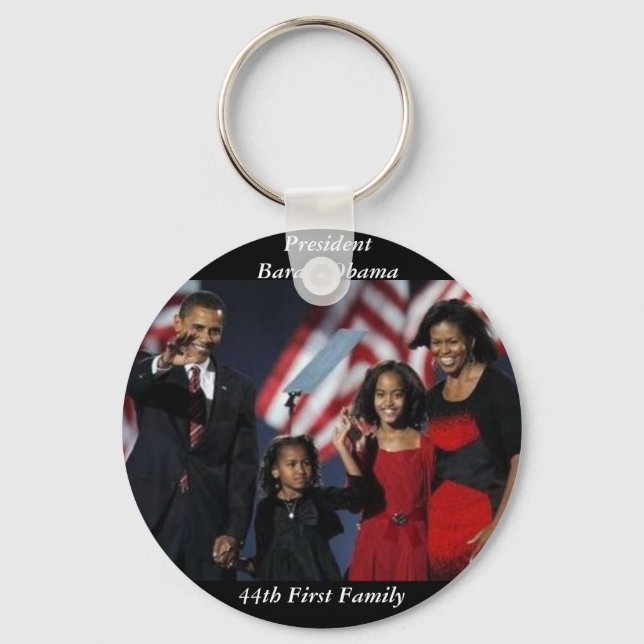 Obama Souvenir Round Chaveiro (Frente)