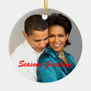 Obama tempera enfeites de natal dos cumprimentos