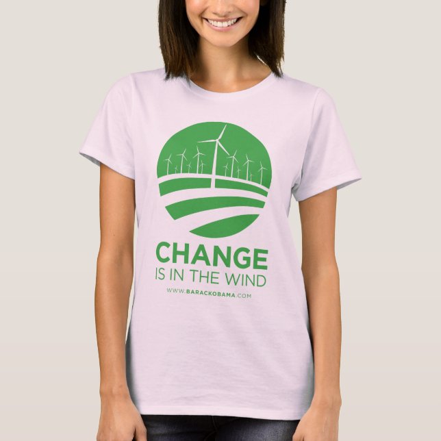 Obama Winds of Change Natural Women's T-Shirt (Frente)