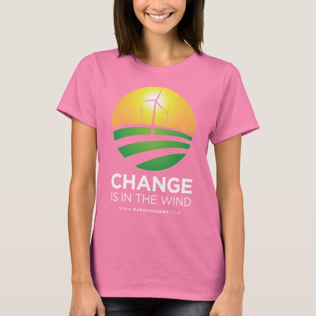 Obama Winds of Change Women's T-Shirt (Frente)
