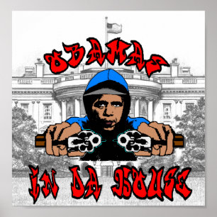 Obamas no poster da casa da Dinamarca