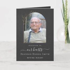 Obituário Funeral de Serviço com Cartões de agrade