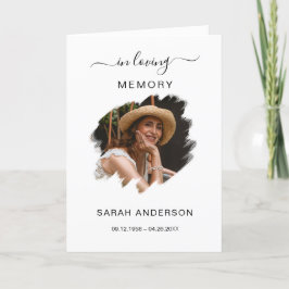 Obituário Funeral de Serviço com Cartões de agrade