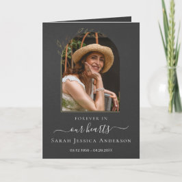 Obituário Funeral de Serviço com Cartões de agrade