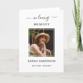 Obituário Funeral de Serviço com Cartões de agrade