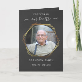 Obituário Funeral de Serviço com Cartões de agrade