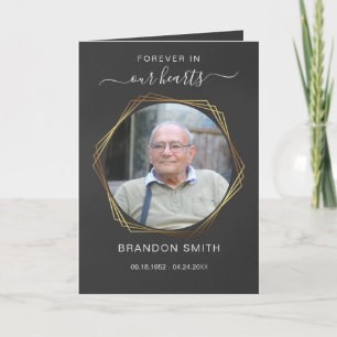 Obituário Funeral de Serviço com Cartões de agrade