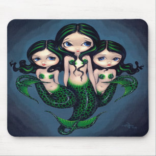 "Objectivas triplas verdes" Mousepad da sereia