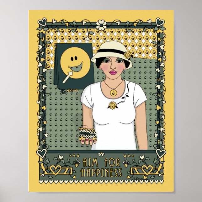 Objetivo para Felicidade_C_8x10 Poster (Frente)