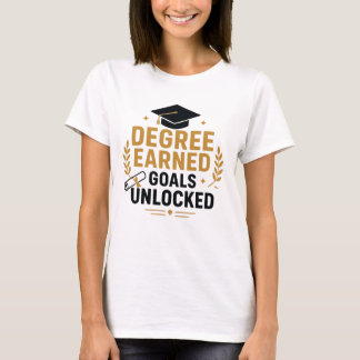 Objetivos de Diploma Conquistados Camiseta de Grad
