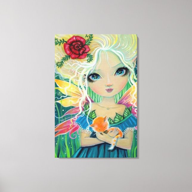 Obra de Arte Acrílica Canvas da Fada da Canela (Frente)