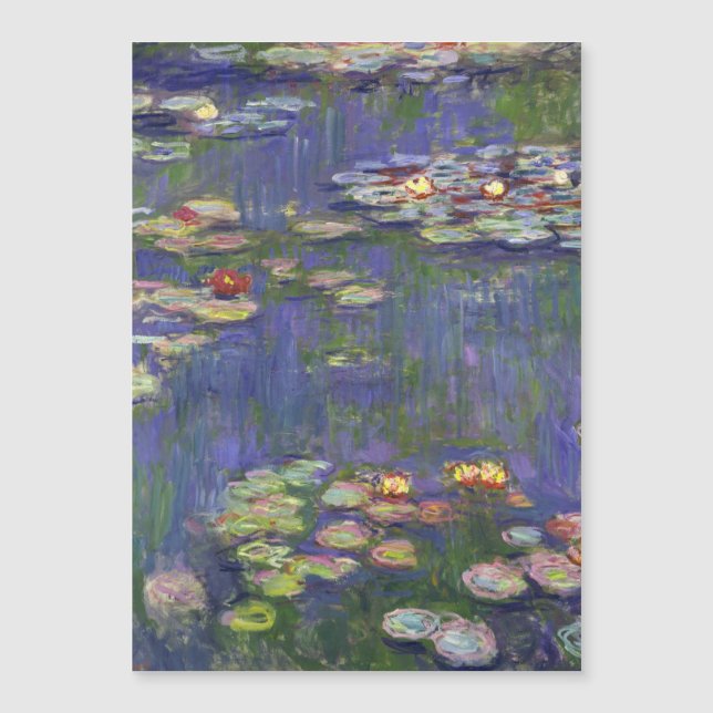 Obra-Prima de Monet Ninféias Pintura (Frente)