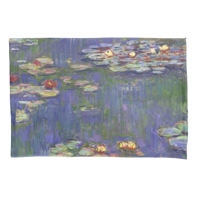 Obra-prima de pintura Lírios de Água de Monet (Frente)