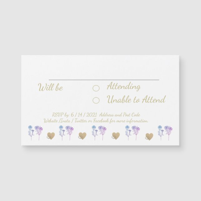 Obrigado A Casar Cartões Elegantes Simples (Frente)