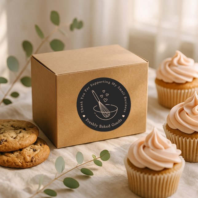 Obrigado a cozinhar o adesivo comercial (Criador carregado)